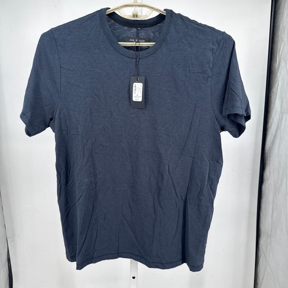 rag & bone Classic Lightweight SB Jersey Tee Mens M Navy Blue Crew Neck T-Shirt